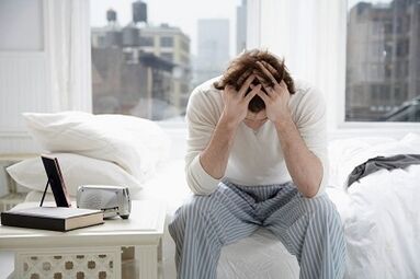 Beschwerden und Kopfschmerzen bei Prostatitis